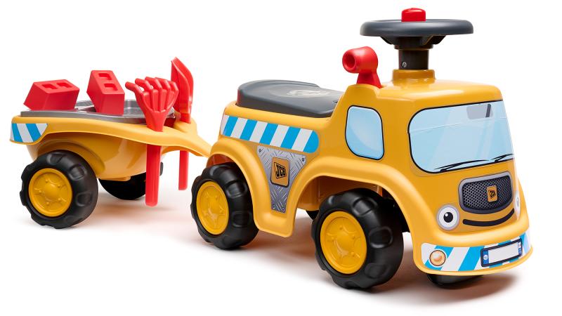 Falk Traktor Baby JCB s volantom, klaksónom a prívesom