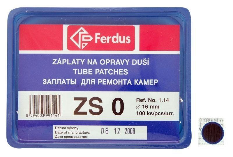 Levně Ferdus ZS-0 Průměr 16mm BOX 100KS záplaty