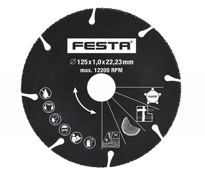 Festa Kotouč řez.univerzál.125x1,0x22,2mm karbidový