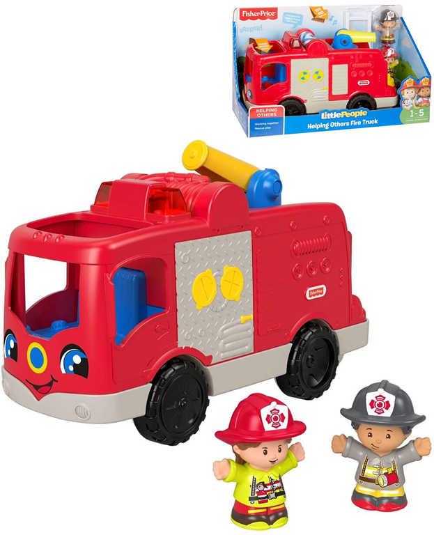 Fisher Price Baby Little People Hasičský vůz auto na baterie Světlo Zvuk