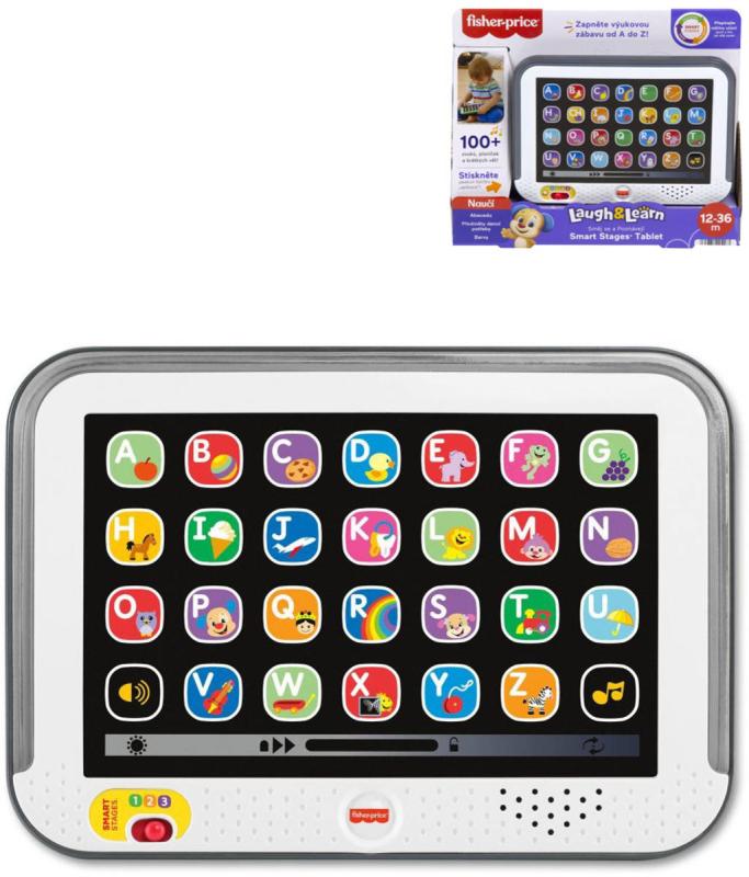Fisher Price Smart Stages tablet pro miminko na baterie Světlo Zvuk CZ