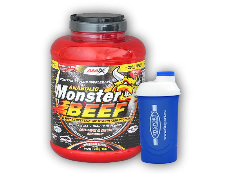 Amix Anabolic Monster BEEF 90% Prot. 2200g + šejkr