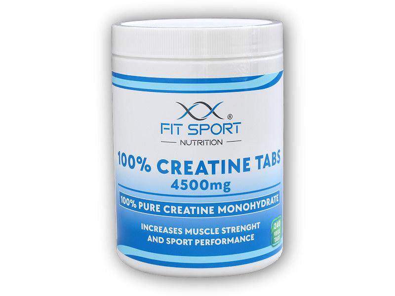 Levně FitSport Nutrition 100% Creatine Tabs 4500mg 240 vege tabs