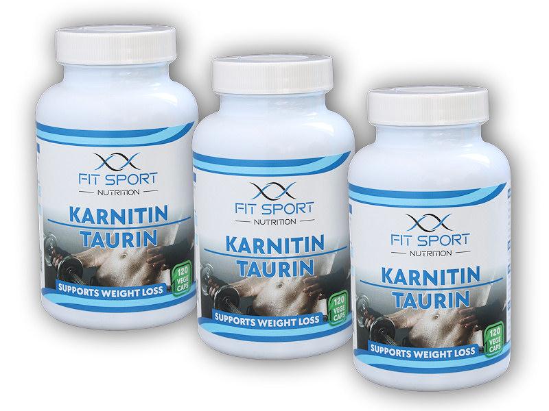 Fit Sport Nutrition 3x Karnitin Taurin 120 vege caps