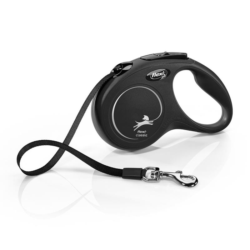 Flexi New Classic Tape S 5 m (15 kg) černá