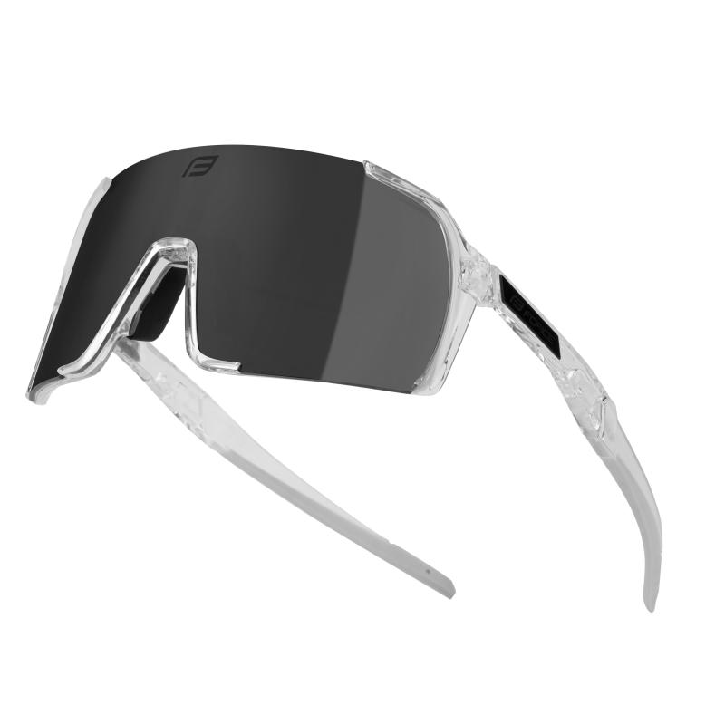 Force GLARE transparentní, černé zrc. sklo - cyklistické brýle