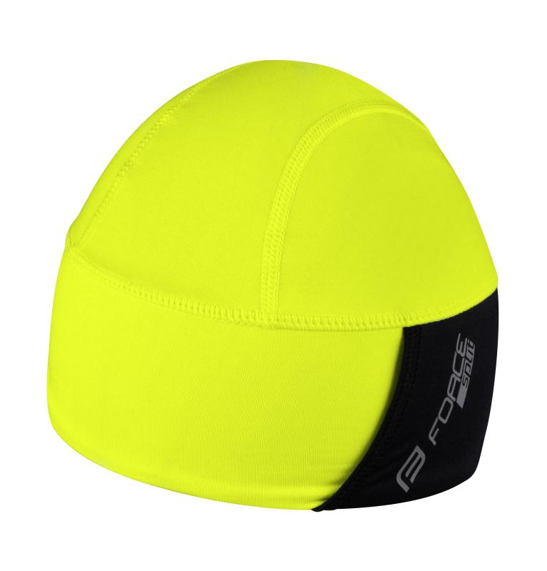 Levně Force Čepice SPLIT zateplená fluo-černá - S-M