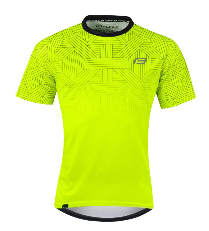 Force CITY fluo-černý cyklistický dres