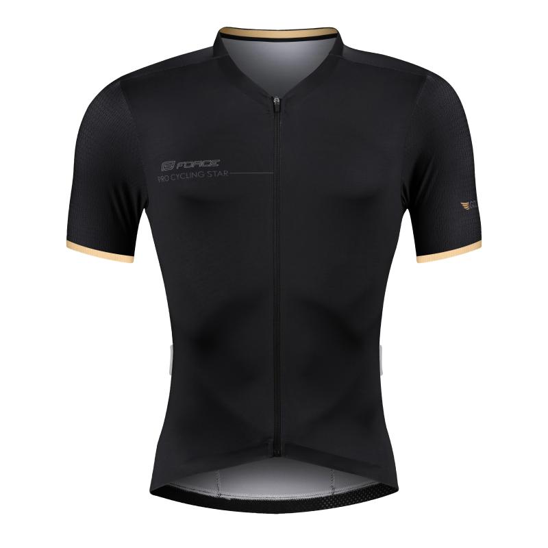 Force GOLD černo-zlatý cyklistický dres