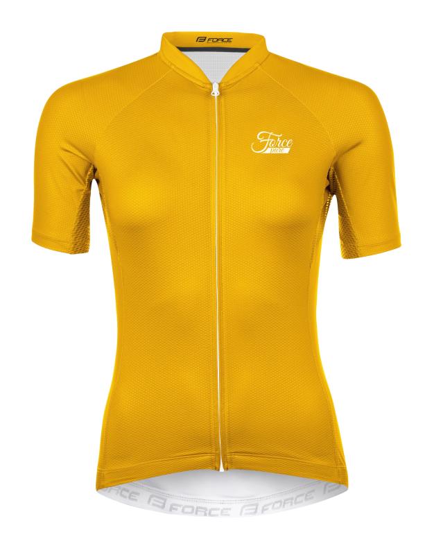 Force PURE žltý dámsky cyklistický dres