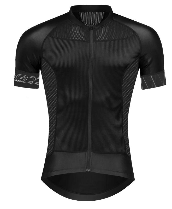 Force SHINE čierny cyklistický dres - krátky rukáv