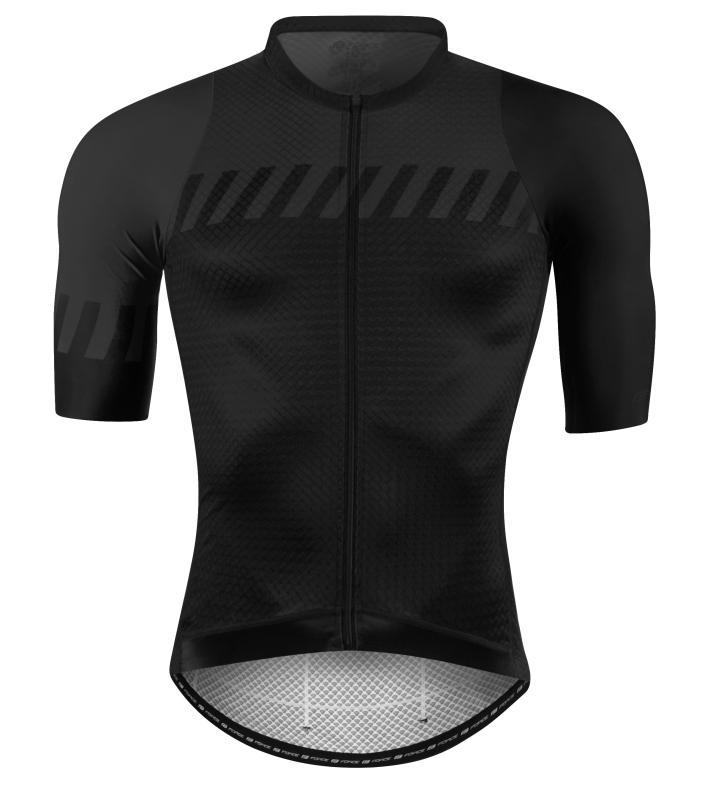 Force FASHION černo-šedý cyklistický dres - krátký rukáv POUZE L (VÝPRODEJ)