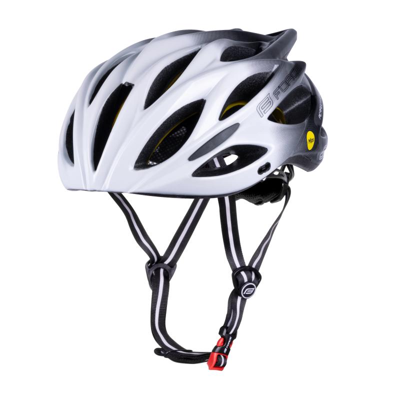 Force BULL HUE MIPS bílo-černá cyklistická přilba