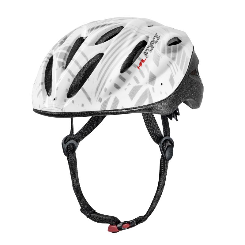 Force HAL bílá cyklistická přilba