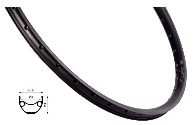 Force Ráfek XC DISC 559x23, 36děr, černý