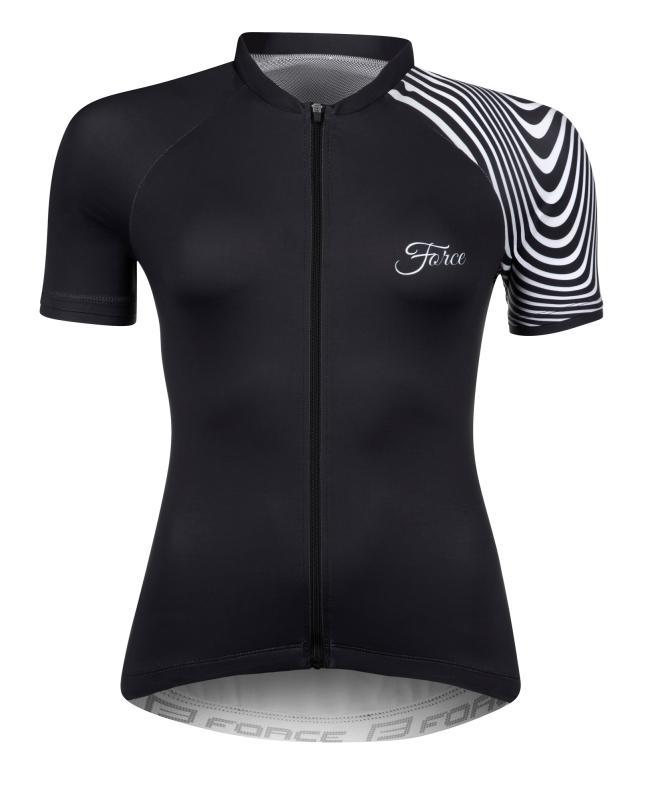 Force STREAM LADY čierny dámsky cyklistický dres LEN XL (VÝPREDAJ)