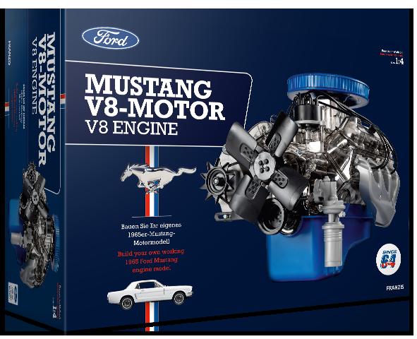 Franzis maketová stavebnica motora Ford Mustang V8 v mierke 1:4 + zľava 300,- na príslušenstvo