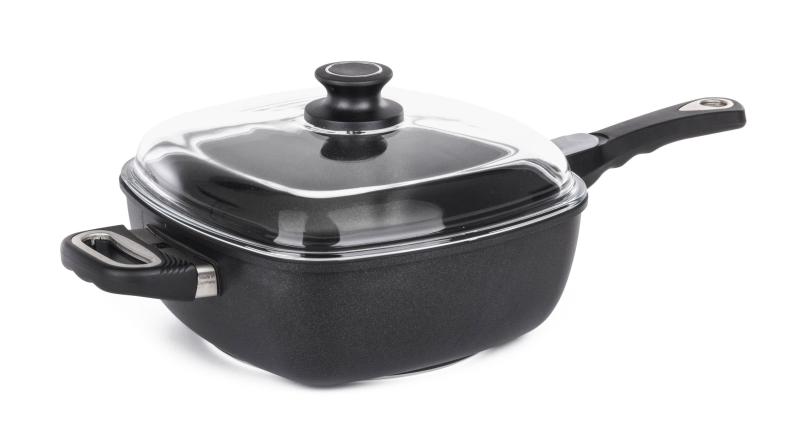 G21 Hluboká pánev Cook 26 cm s poklicí a odnímatelnou rukojetí