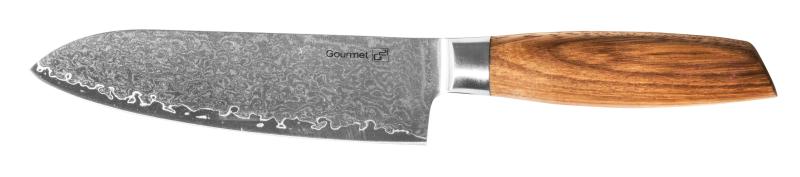 G21 Nůž Gourmet Damascus 17 cm, Santoku, rukojeť zebrawood