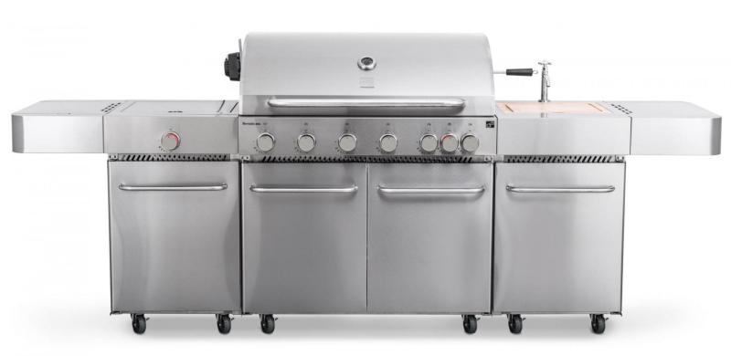 G21 Plynový gril Nevada BBQ kuchyně Premium Line, 8 hořáků + zdarma redukční ventil