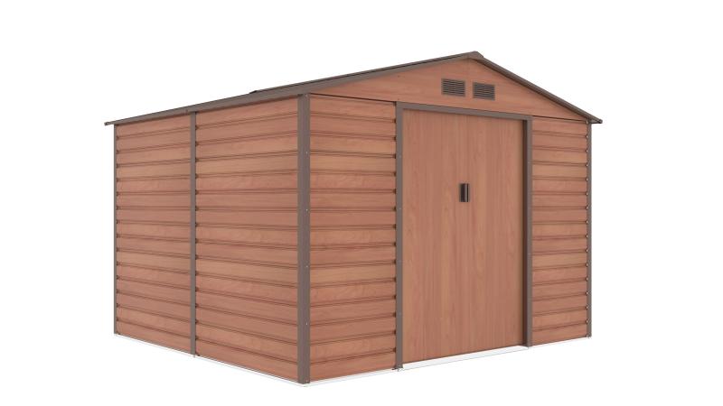 G21 Zahradní domek GAH 706 - 277 x 255 cm, hnědý