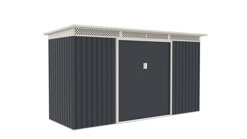 G21 Zahradní domek GRAH 483 - 340 x 142 cm, antracitový