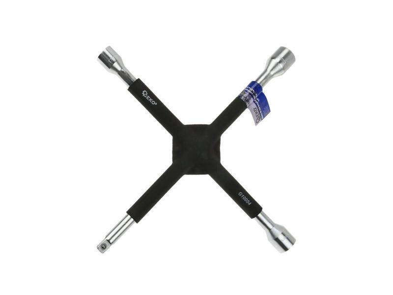 GEKO Křížový klíč na kola 17, 19, 21mm, 1/2"