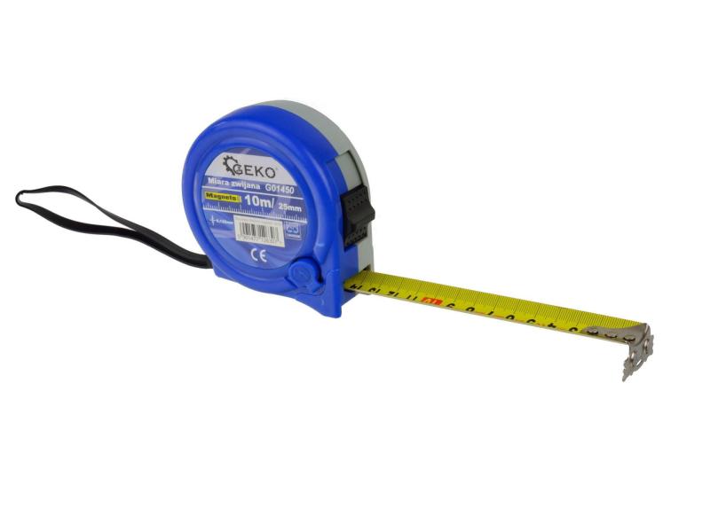 GEKO Metr svinovací s magnetem, 10 m x 25 mm