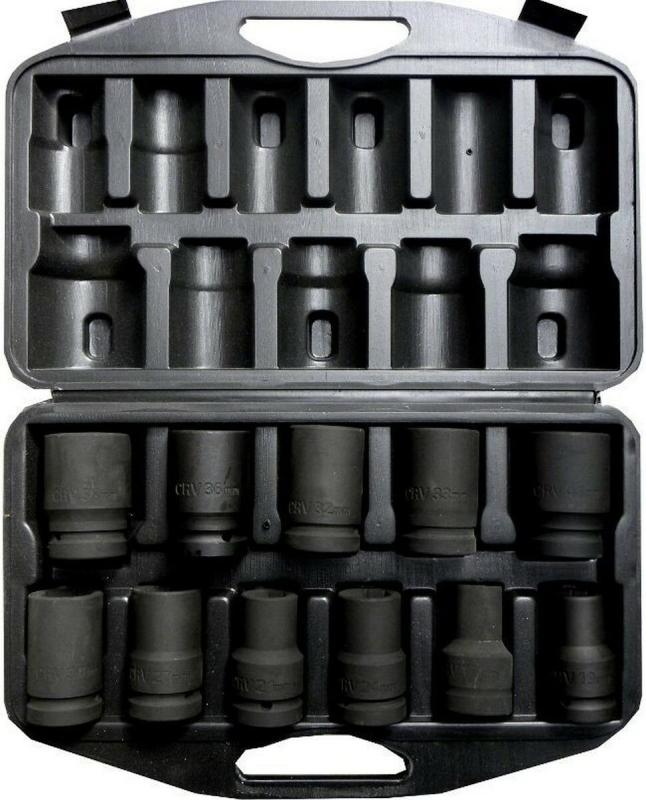 GEKO Sada nástrčných hlavic 1", 11ks, 17-41mm
