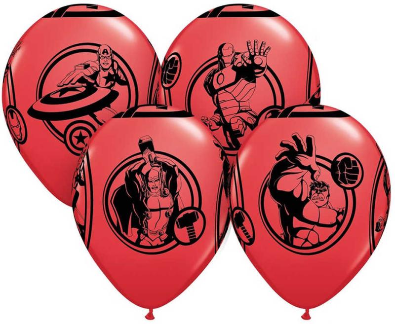 Gemar Balónek Qualatex nafukovací 30cm potisk AVENGERS set 6ks
