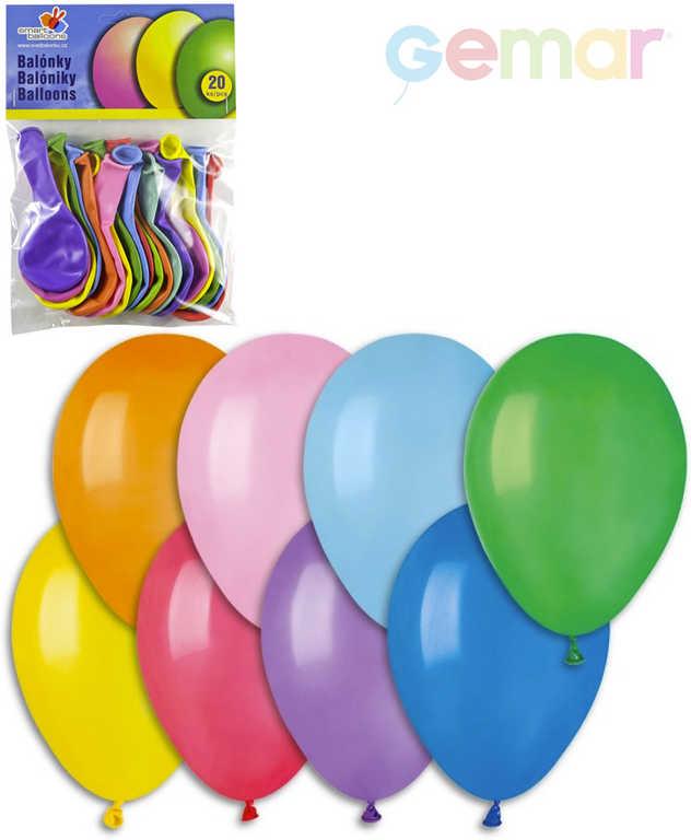 Gemar Balónky nafukovací 19cm Pastelové barevné set 10ks v sáčku