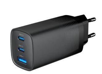 GEMBIRD, Nabíječka USB, 3x port, 65W, rychlé nabíjení, černá
