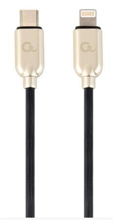 GEMBIRD USB Type-C na 8pinový nabíjecí a datový kabel, 1 m, černý