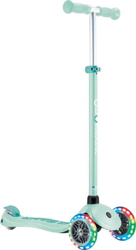 Globber Plus - Primo Plus Lights V2 - Svítící Kolečka - Mint/Dark Mint koloběžka