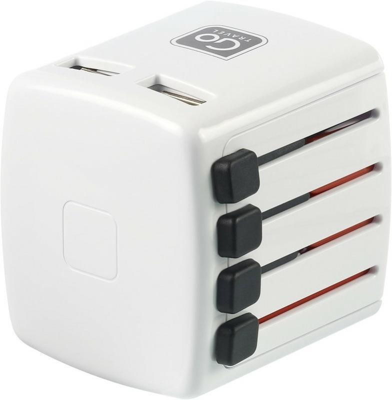 Go Travel simultánní USB nabíječka pro svět s USB porty