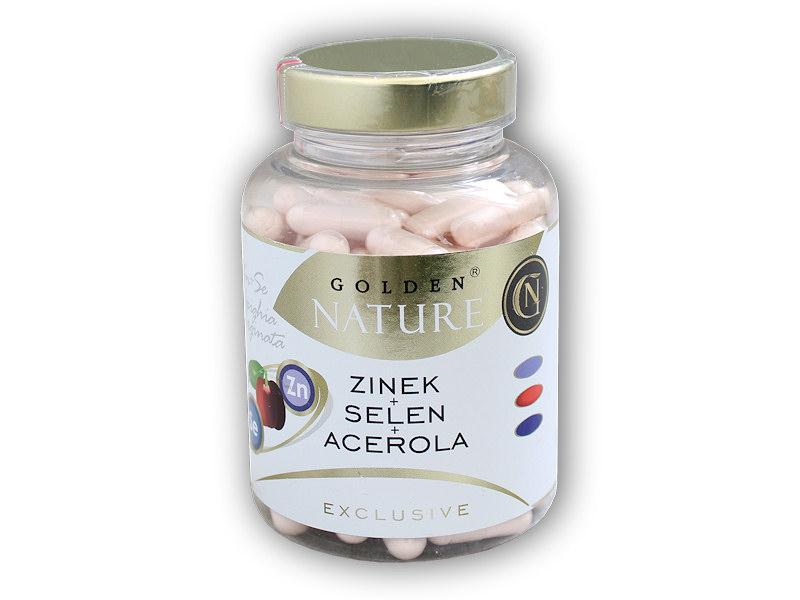 Golden Natur Exclusive Zinok + selén + acerola 100 kapsúl