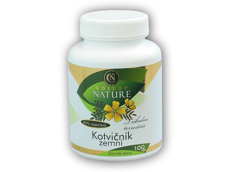 Golden Natur Kotvičník zemní 90% saponinů 100 kapslí