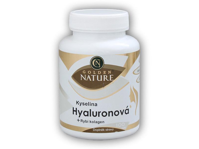 Golden Natur Kyselina Hyaluronová + Rybí kolagén + Vitamín C 100 kapsúl