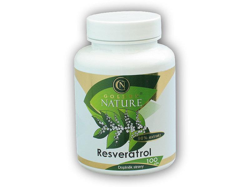 Golden Natur Resveratrol 98% extrakt 100 kapslí