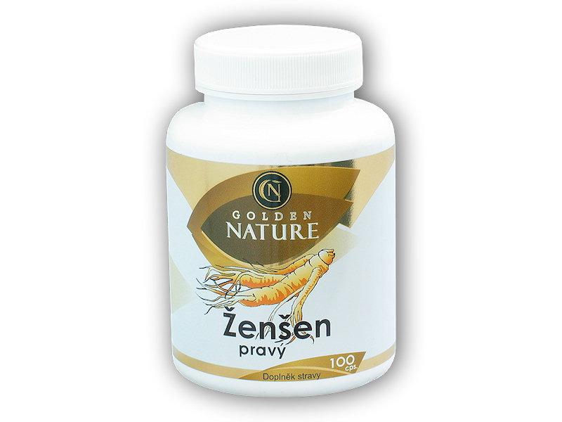 Levně Golden Natur Ženšen pravý 4% ginsenosidů 100 kapslí