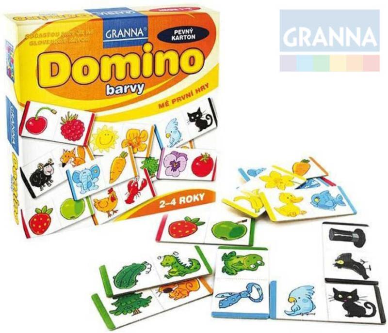 Granna Hra Mé první hry - Domino barvy (společenská hra)