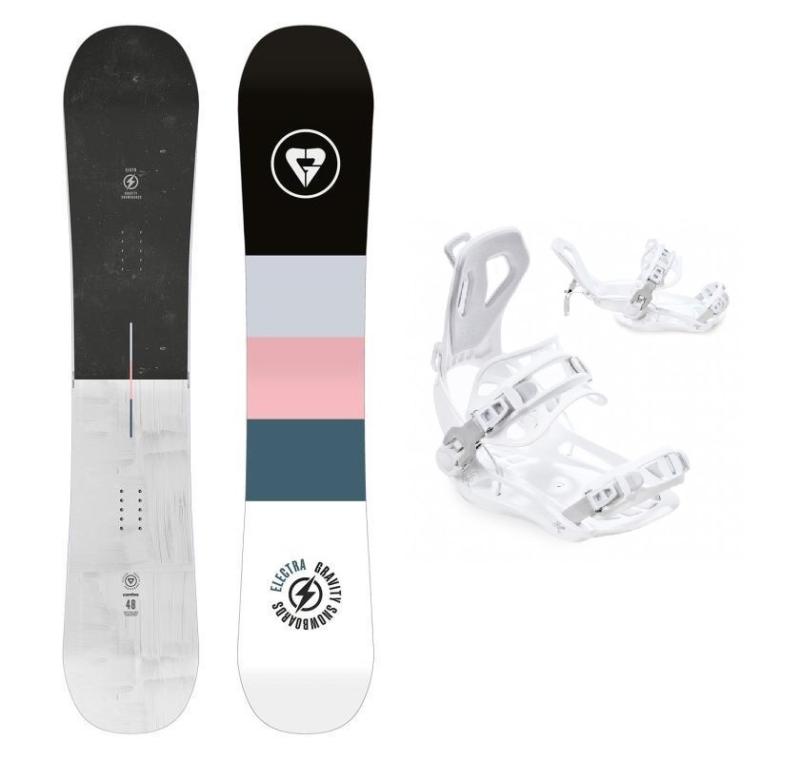 Gravity Electra 23/24 dámsky snowboard + Raven FT360 white viazanie