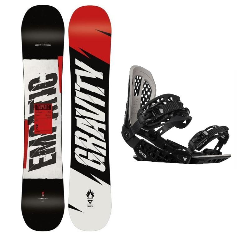 Levně Gravity Empatic snowboard + Gravity G2 black vázání + sleva 500,- na příslušenství - 148 cm + M (EU 39,5-41,5)