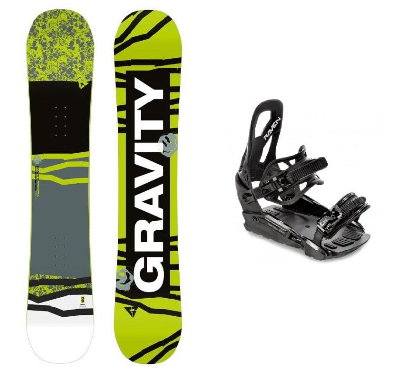 Levně Gravity Madball 23/24 pánský snowboard + Raven S230 Black vázání - 153 cm + M/L (EU 40-47)