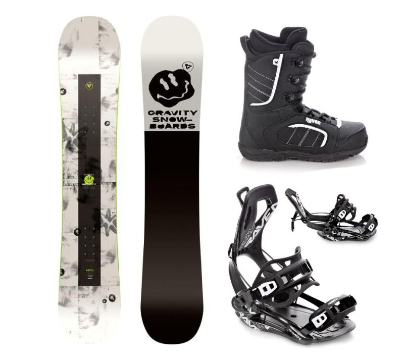 Gravity Madball 24/25 snowboard + Raven Fastec FT360 black vázání + Raven Target obuv