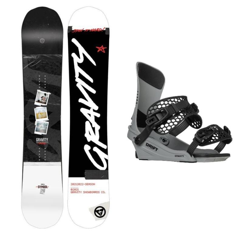 Gravity Symbol pánsky snowboard + Gravity Drift sage/black viazanie + zľava 500,- na príslušenstvo