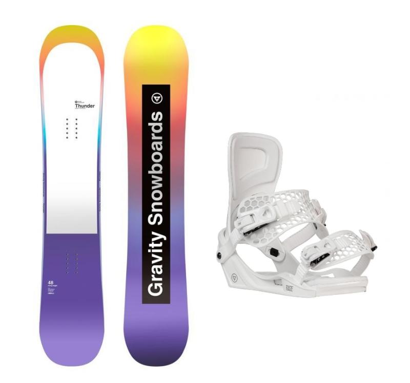 Gravity Thunder 24/25 dámsky snowboard + Gravity Rise white viazanie + zľava 500,- na príslušenstvo