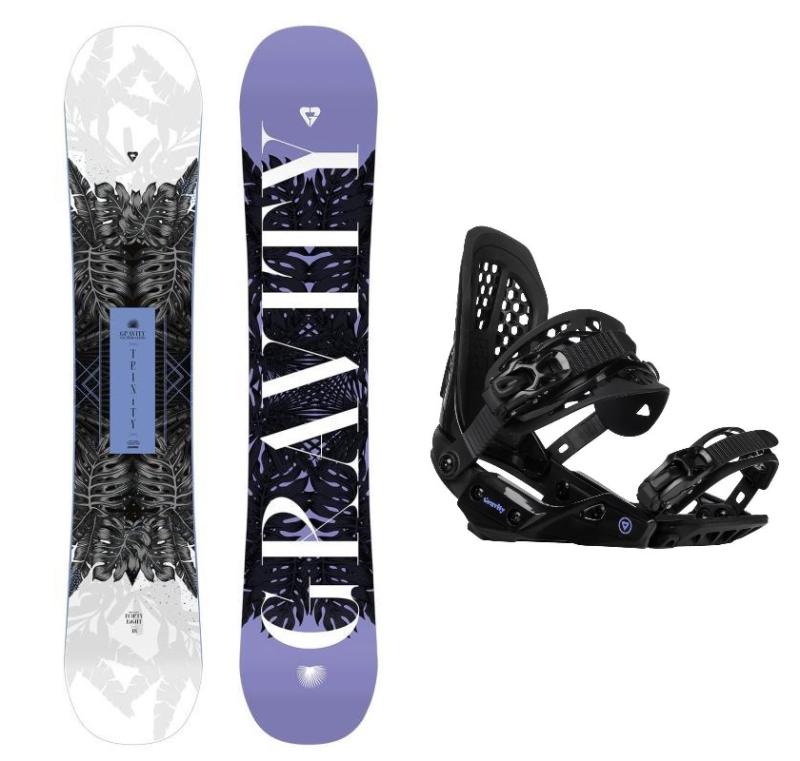 Levně Gravity Trinity 23/24 dámský snowboard + Gravity G2 Lady black vázání + sleva 500,- na příslušenství - 148 cm + L (EU 42-43)