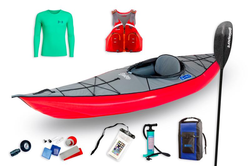 Gumotex Swing 1 Nitrilon SET - 3 nafukovací kajak (v ceně: pumpa, pádlo, obal, termotriko, lepení) + sleva 1500,- na příslušenství