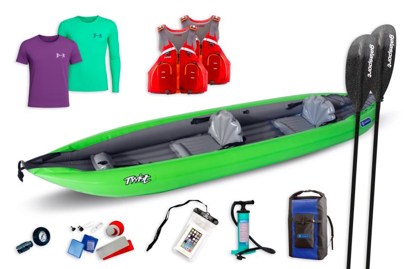 Gumotex Twist 2/1 SET - 3 (v ceně pádla, vesty, pumpa, vak, obal na doklady, termotrička) + sleva 1500,- na příslušenství